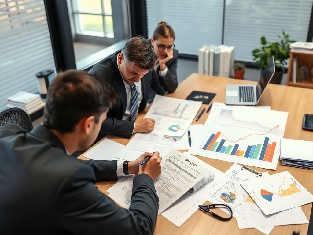 Gestores analisando o aumento dos custos de crédito em uma empresa